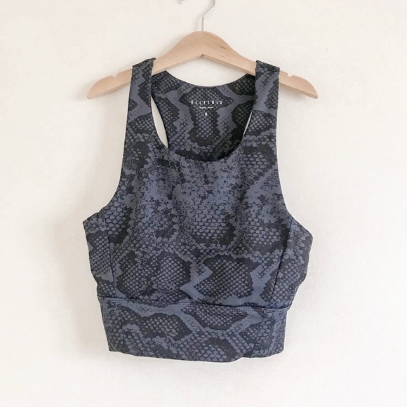 Anthropologie ALLFENIX Indie Python Racerback Sports Bra Medium - Picture 1 of 7